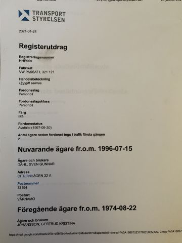 784928-87 Volkswagen Passat L 321 -1974