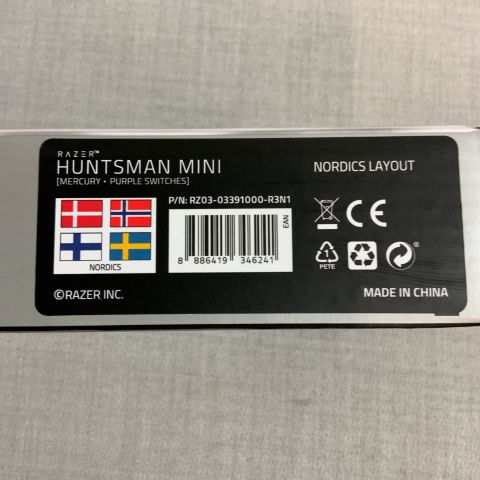 785703-3 Razer Huntsman Mini Mercury gaming keyboard