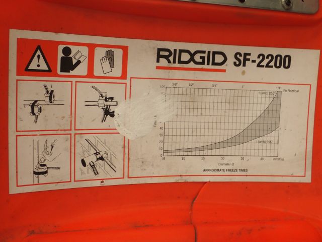 753100-14 Tube freezing kit Ridgid super freeze SF 2200