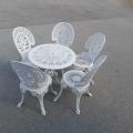 578499-1 Garden group in metal with table and 5 chairs
