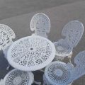 578499-2 Garden group in metal with table and 5 chairs