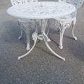 578499-6 Garden group in metal with table and 5 chairs