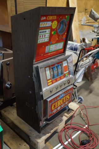 735726-3 Vintage Swedish Bally "Circus" Slot Machine