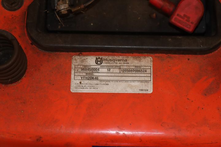 786579-20 Garden tractor Husqvarna YTH20K46