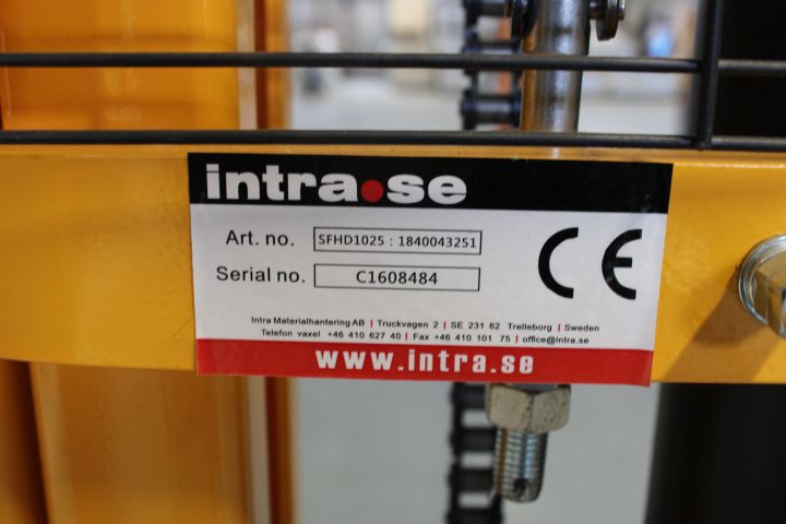 759011-5 Intra.se Manual Hand Pallet Lifter 1000 Kg Demoex