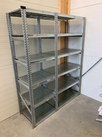 747343-1 Lagerhylla aluminium 2 sektioner