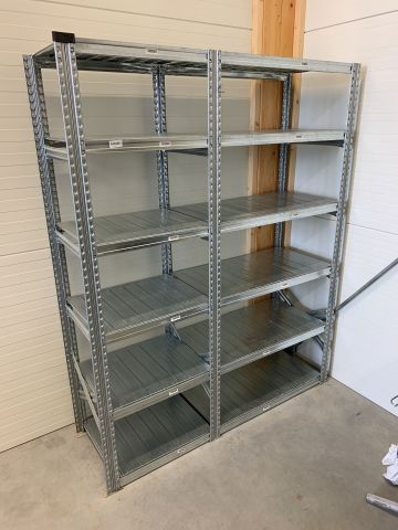 747343-4 Lagerhylla aluminium 2 sektioner