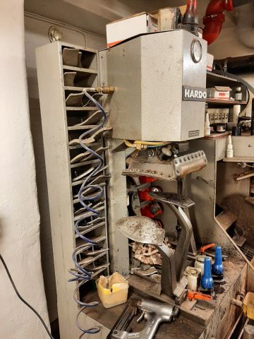 746746-3 Polishing machine with press function - Hardo, incl. Compressor & accessories