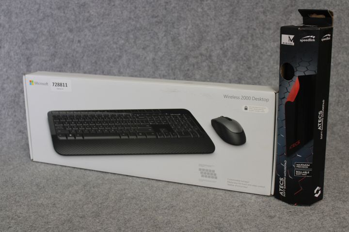 728811-1 Desk Kit - Mouse, Keyboard & Mouse Pad # 2 (New in Cardboard)