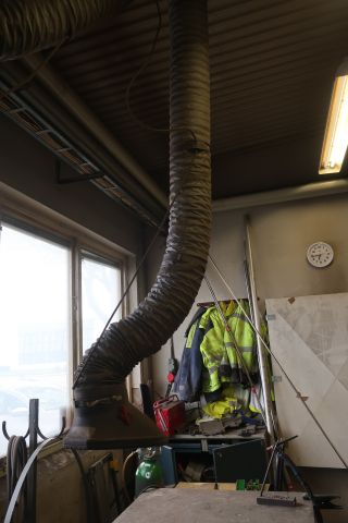 718934-4 Exhaust arm, Nederman, with fan