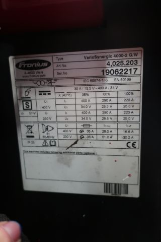 718944-11 Migsvets, Fronius Vario Synergic 4000 / VR3300