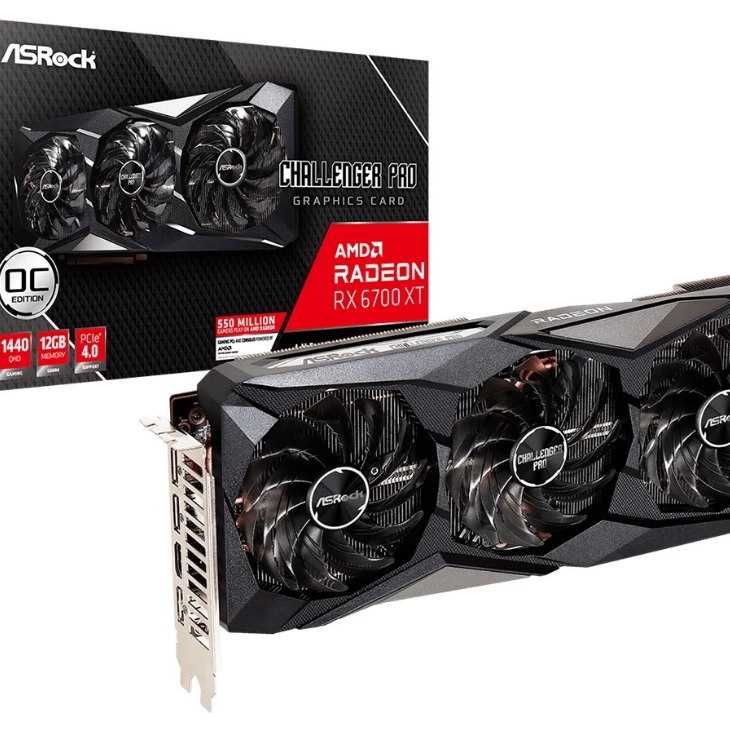 790786-1 Grafikkort ASRock Radeon RX 6700XT Challenger Pro 12GB OC