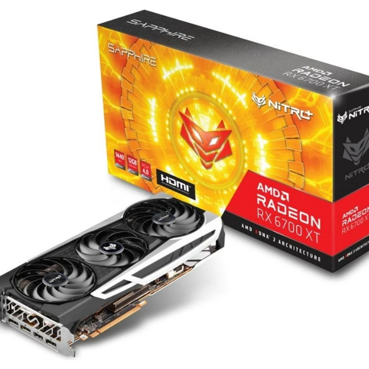 790787-1 Grafikkort Sapphire Radeon RX6700 XT NITRO+ Gaming OC