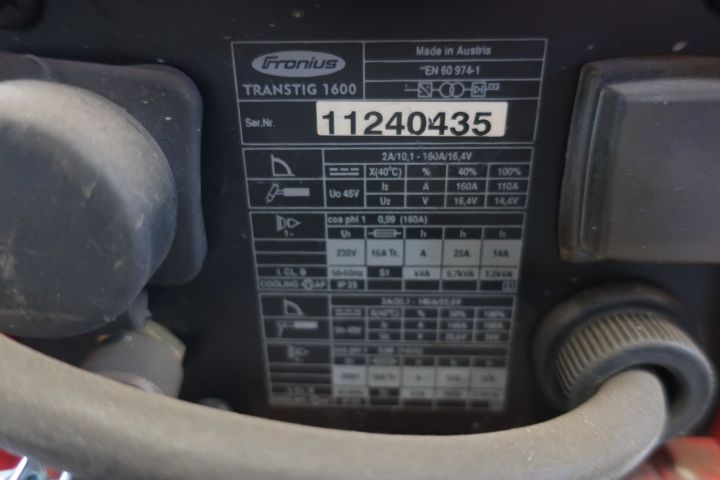 718959-8 TIG welding, Fronius Transtig 1600