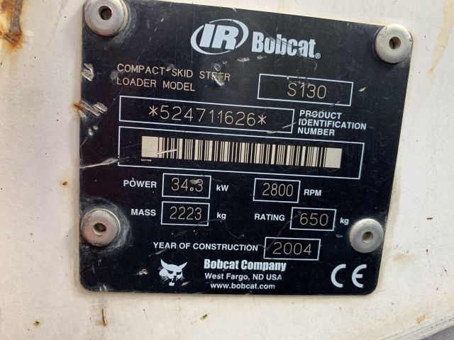 747460-10 BobCat S130 -04 incl. Pit bucket, pallet forks, planer bucket