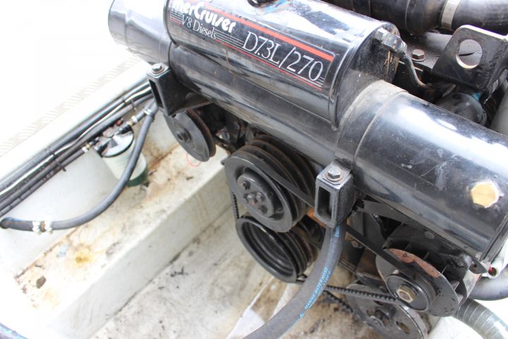 763767-9 Baltic 800 work boat with Vattenjet, Mercruiser 7.3L diesel V8, Garmin 12 "plotter