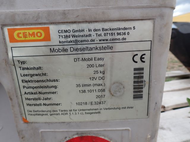 792398-4 Diesel tank 200 liters with pump