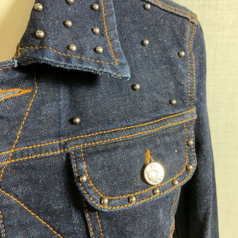 791481-4 Womens denim jacket studs Self Cinema (Size 34)
