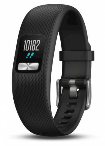 792573-3 Activity bracelet Garmin Vivosmart 4, Black / Slate L - Garmin Vivofit 4 Black (S / M)