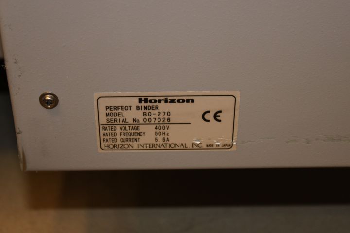 624447-8 Bookbinding machine Horizon Perfect Binder BQ-270