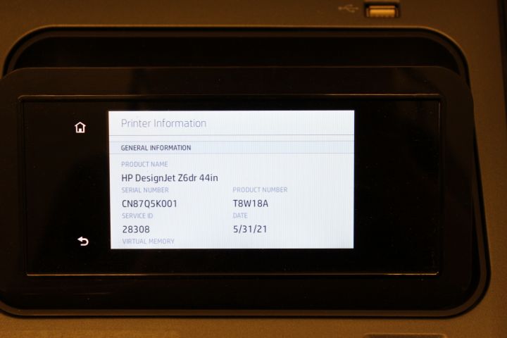 624455-5 Large Format Printer HP DesignJet Z6dr