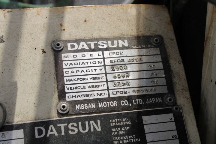 799034-13 Counterbalance Forklift Datsun EFO2A25 (2.5 tons)