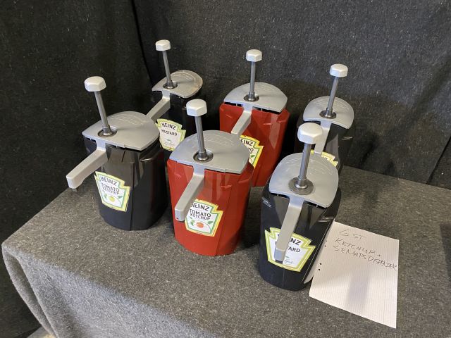799271-1 6 dispensers for mustard ketchup