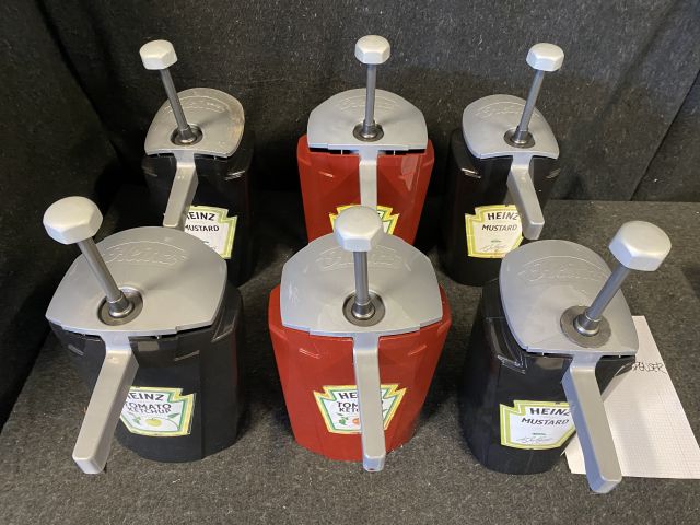 799271-2 6 dispensers for mustard ketchup