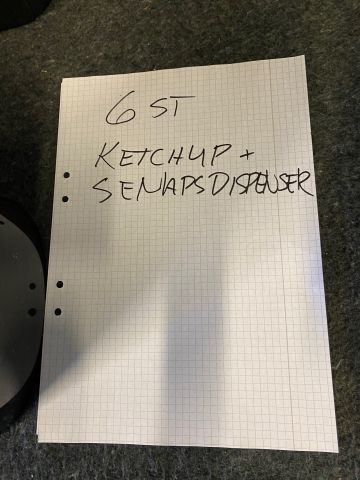 799271-5 6 dispensers for mustard ketchup