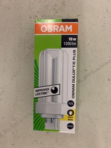711762-3 Stock compact fluorescent lamps Airam, Osram, Megaman