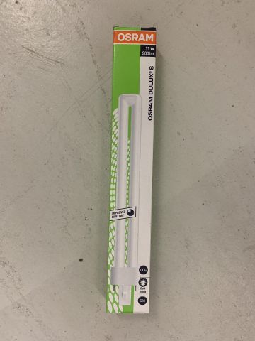 711762-9 Stock compact fluorescent lamps Airam, Osram, Megaman