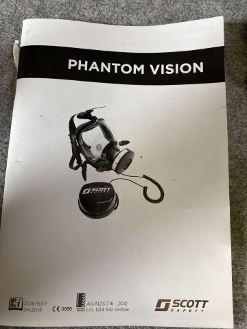 745689-16 Protective mask - SCOTT Phantom Vision with waist belt and battery pack