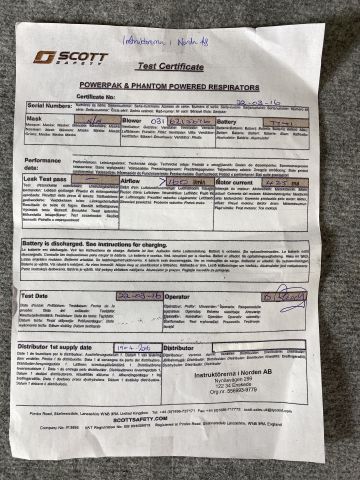 745689-18 Protective mask - SCOTT Phantom Vision with waist belt and battery pack