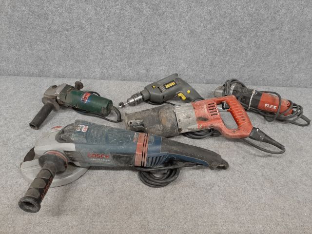 745693-1 Electric hand tools 5 pcs - Milwaukee, Bosch, Flex etc.