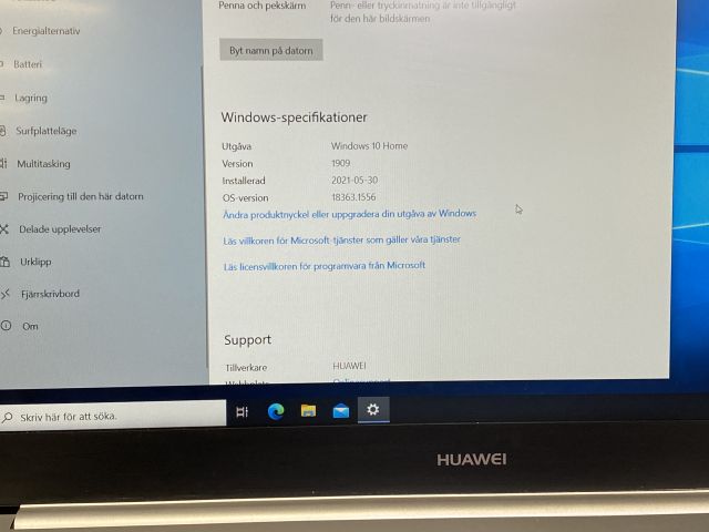 745677-13 Laptop - HUAWEI MateBook, Mod: VLT-W50 - 238 GB