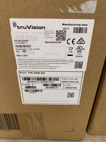 801837-2 TruVision NVR 22S, H.265, 8 channels IP, built-in PoE switch for 8 cameras, 2 TB