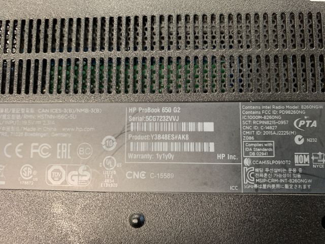 798580-6 Laptop HP ProBook 650 G2 with docking station