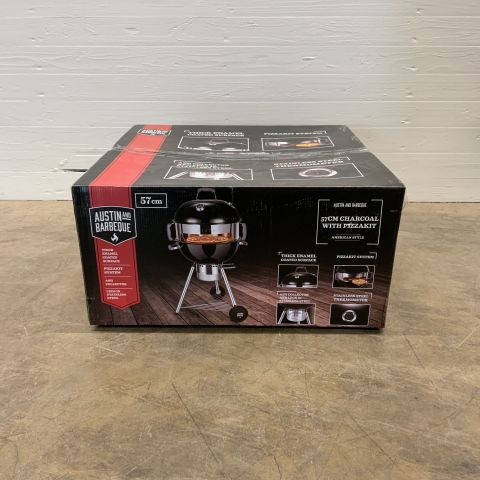 800800-2 Charcoal grill Austin and Barbeque AABQ Charcoal 57cm and Pizzakit