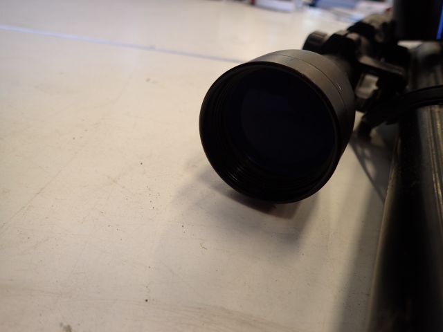 753184-13 Air rifle 5.5. Hatsan 125 Quattro Trigger with binocular sight.