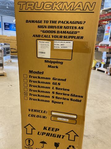 778860-13 Truckman S-Series Solid Double Doors Pure White Hilux MK8