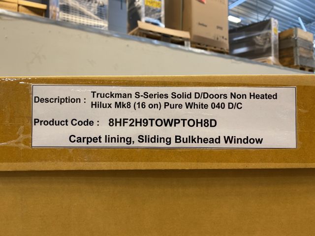 778860-16 Truckman S-Series Solid Double Doors Pure White Hilux MK8