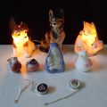 753192-2 Porcelain Figures & Animal Lamps