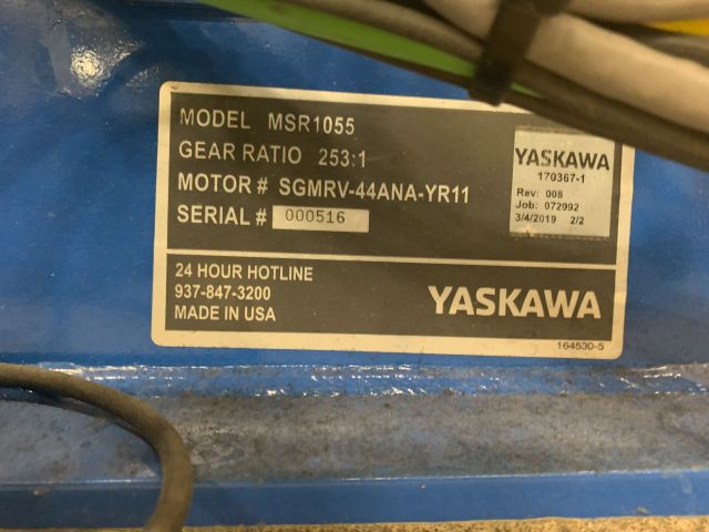 798614-13 Industrial robot and turntable Yaskawa -2018 with spot welding Obara