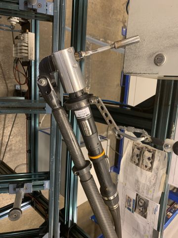 798621-5 Assembly bench with Atlas Copco torque wrench