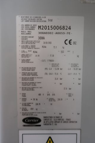793055-10 Air-cooled cooling unit - Carrier AquaForce 30XA