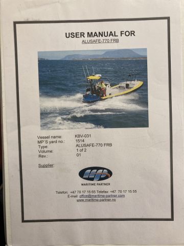 759067-87 Ribboat Alusafe 770 -2011 8.2 meters 435HP