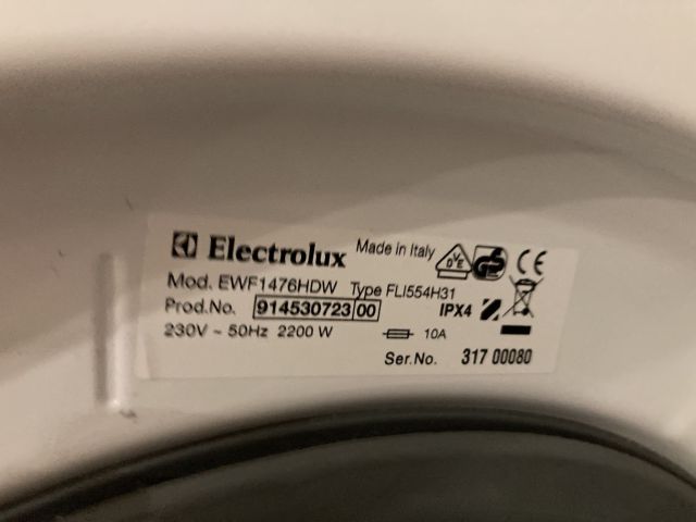 807034-9 Washing machine Electrolux and dryer Bosch