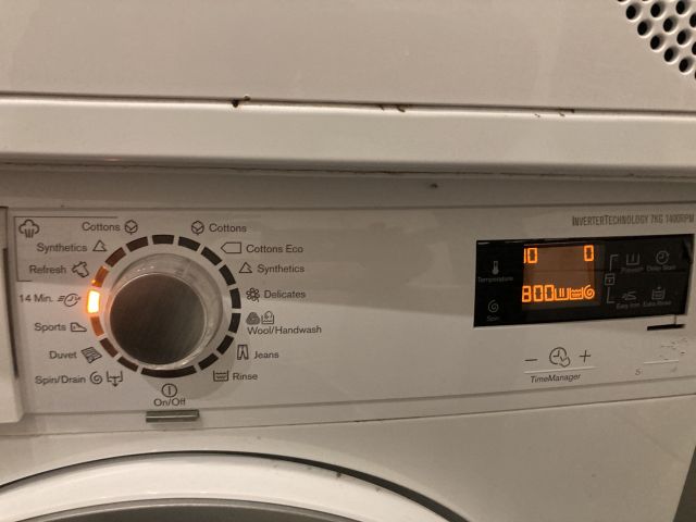 807034-8 Washing machine Electrolux and dryer Bosch