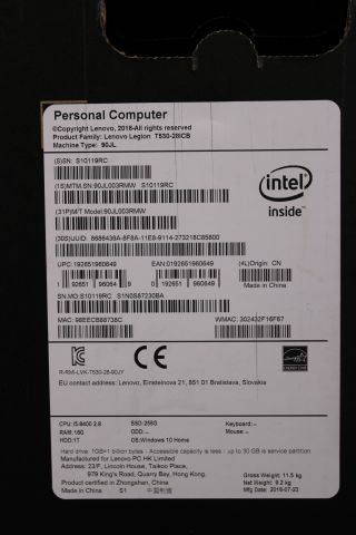 746463-13 Computer - Lenovo Legion - T530-28ICB