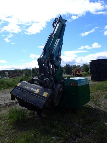 753201-6 Tractor-mounted slope / boom mower. Spearhead Twiga Orbital 6000